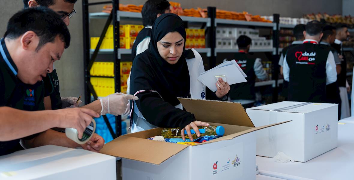 إطلاق مبادرة “اترك أثرًا” لتعبئة السلال الرمضانية